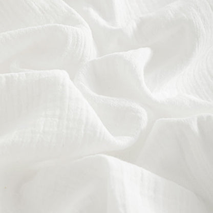 2 Pack Muslin Cott Mini Crib Sheets, Soft and Breathable Double Layer 24x38 Baby Crib Sheets for Mini Crib and Toddler Mattresses, Boys, Girls, Unisex, White, 24x38 Inches