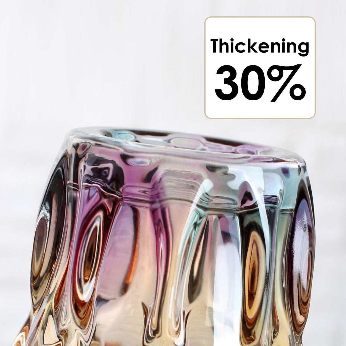 Glass Vases for Flowers，Thickened 3.4 lb Morden vases for Tables Centerpieces, vase for Home Decor, Crystal,Colorful and Clear Rose Large Vases Christmas Day Gifts(Heavy Duty)