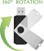 16GB 3 Pack USB Flash Drive 16GB USB Stick Bulk USB Drive 2.0 USB Key USB Thumb Drive Flash Drives 16gb Memory Stick for Computer (Black,3 pcs)