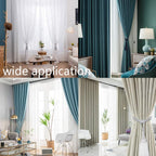 2 Pack Curtain Tiebacks Tassel Drapery Tie-Backs Rope Handmade Holdbacks Home Office Hotel Decorative (Mix Beige, 2 Pack)