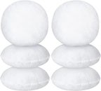 6 Pcs Round Pillow Insert Bulk White Decorative Throw Pillows Insert for Sofa, Cushion and Bed(16 Inch)