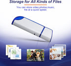 32GB FAT32 Format USB 2.0 Flash Drives, USB Memory Stick for Game Capture Card/Cassette Player/Computer/Laptop/External Data Storage with Indicative Light