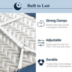 8+2 Pieces Bed Sheet Holder Straps Bed Sheet Fasteners Suspenders Holder Straps Adjustable Crisscross Elastic Band Fitted Sheets Corner Straps Grippers Clip, White