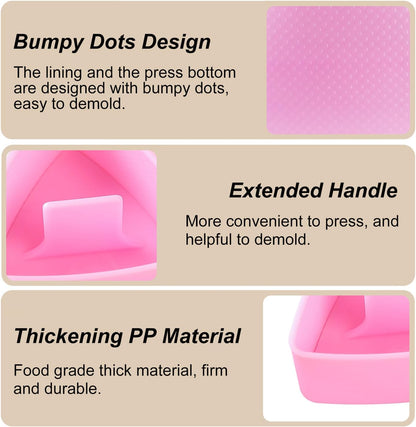 Onigiri Mold Triangle, 2 Pack Large Rice Ball Mold Shi Makers, Japanese Rice Cooker Kit for Lunch Bento