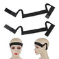 2 Pcs Lace Melting Band with C-Shaped Ear Cut Outs, Non-Slip Elastic Wig Band for Lace Front Wigs, Painless Wig Grip Band for Melting Lace & Edge Control, Hairline Melting Wrap for Women
