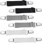 6 Pcs Adjustable Hip Elastic Belt, Elastic Band for Sewing Pant Waist Tightener Pant Belt Clip Women Men Back Cinch for Jeans Pants Dresses