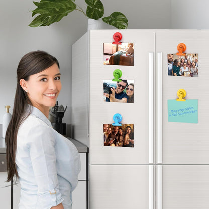 6 Pack Fridge Magnets Refrigerator Magnets, Magnetic Clips for Whiteboard, Magnet Clips for Kitchen Office Organizing & Decorating
