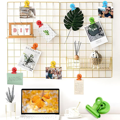 6 Pack Fridge Magnets Refrigerator Magnets, Magnetic Clips for Whiteboard, Magnet Clips for Kitchen Office Organizing & Decorating