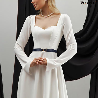 Womens Skinny Elastic Belt Stretchy Bow Belt for Women Dresses Thin Waist Ladies Belts