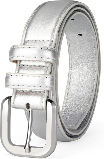 Leather Belts for Women Fashion Wasit Ladies Belt for Jeans Pants Dresses with Pin Buckle