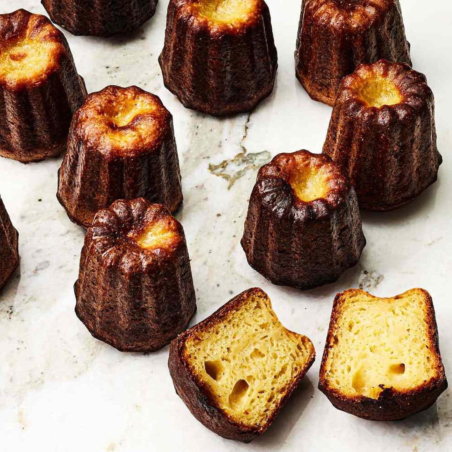 Canele Molds Canele Mold Silicone,12-Cavity Non-Stick Canele Mold Baking Cake Pan for Bread Muffin Candle Ice Cream Jelly Pudding Soap Making, Red