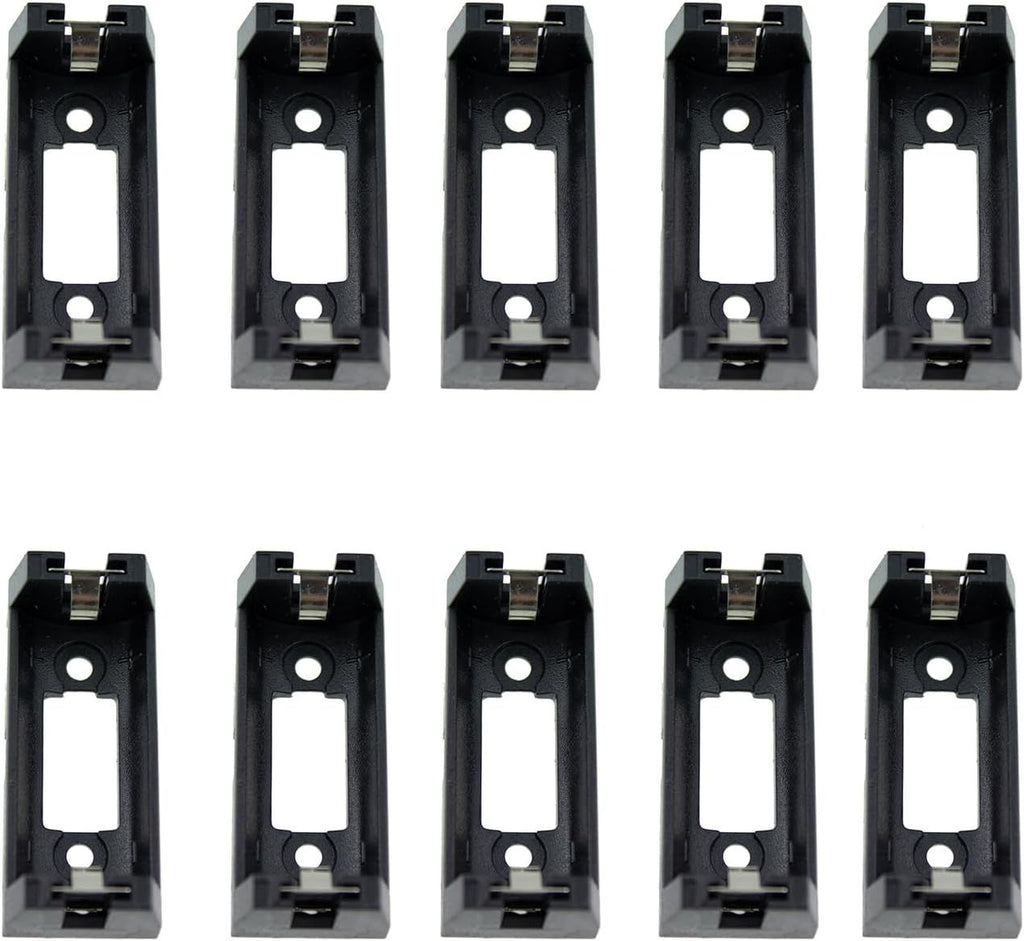 10pcs Black Battery Holder Case Box Clip for CR123 CR123A Lithium Battery