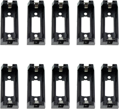 10pcs Black Battery Holder Case Box Clip for CR123 CR123A Lithium Battery