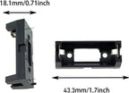 10pcs Black Battery Holder Case Box Clip for CR123 CR123A Lithium Battery