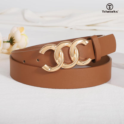 3 Pack Women's Belts for Jeans Pants Fashion Waist Belts for Ladies Leather Belts