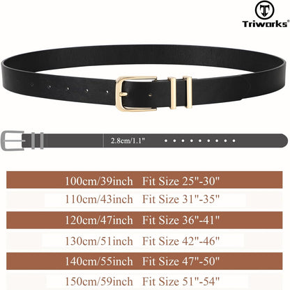 3 Pack Women Belts For Jeans Pants Dresses Ladies Leather Waist Belts