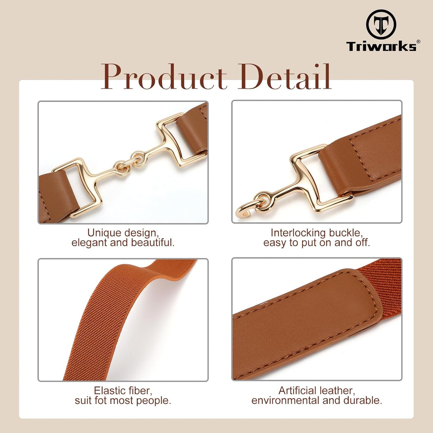 Belts for Women Adjtable Skinny Elastic Belt for Dresses