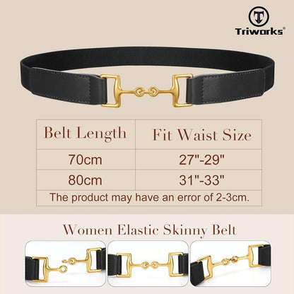 Belts for Women Adjtable Skinny Elastic Belt for Dresses