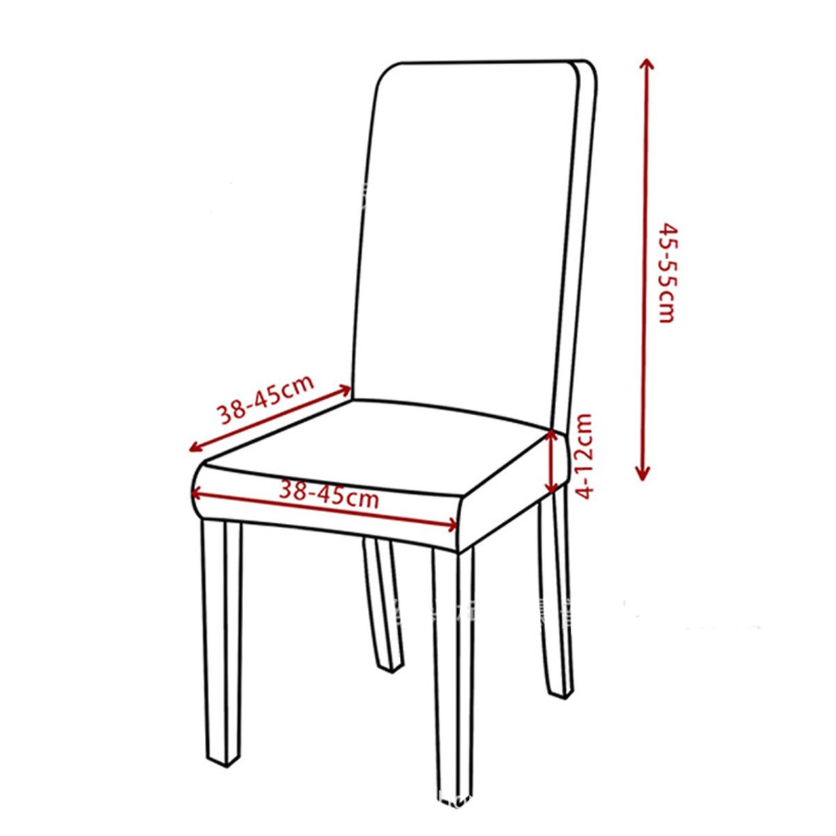 100% Waterproof Dining Chair Covers Stretch Chair Covers for Dining Room Set of 6 Parson Chair Slipcovers Chair Protectors Covers Dining, Soft Thick Solid Fleece Fabric Washable,Dark Gray