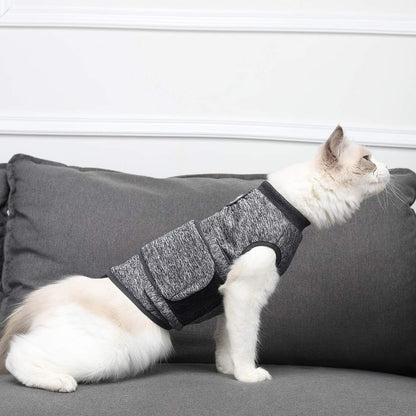 Cat Anxiety Jacket, Anxiety Vest for Cats, Cat Anti Anxiety Vest, Shirt for Cat, Cats Calming Wrap Vet Recommended Calming Solution Vest for Fireworks, Travel, Separation