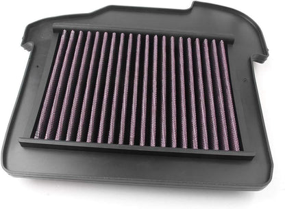 Motorcycle Air Cleaner Filter Element Assembly Replacement Compatible Fits for Yamaha FJ09 2015-2017 FZ09 2014-2017 Black Red