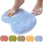Foot Back Cleaning Pad, 2024 Upgrade Shower Foot Scrubber Mat Slip Suction Cups Foot Scrubber, Shower Foot Scrubber Mat Back Washer for Men and Women (Blue)