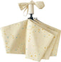 Cheesy Beige Rain & Shine Auto/Manual Foldable Umbrella for UPF 50+ UV Protection, Stylish Sun Parasol with Black Coating