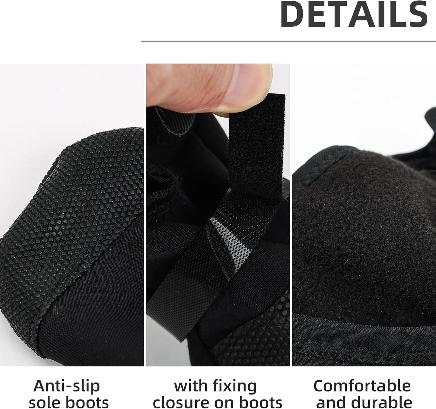 Dog Paw Wound Recovery Boot, Breathable Dog Bootie for Injured Paw, Anti-Slip Dog Shoe with Self-Adhesive Strap, Dog Paw Protector for Outdoor Walking & Keep Dogs from Licking Wounds (M)