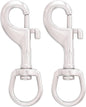 SHONAN 3.5 Inch Swivel Eye Snap Hook, 2 Pack Marine Grade Scuba Bolt Snap, Single Ended Stainless Steel Flag Clips Swivel Snaps for Scuba Diving, Flag Pole Rope, Dog Leash, Camera Strap