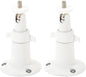 Adjustable Metal Wall Mount for Arlo Essential 3rd Gen/2nd/1st/Go 2/Arlo Pro (6th Gen)/Pro 5S 2K/Pro/4/3/Ultra (3rd Gen)/Ultra 2/Ultra & Ring Stick Up Cam (Battery/Plug-In) (2-Pack, White)