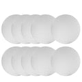 White Wraparound Cake Pastry Round Drum Board 1/4 Inch Thick, 12 Inch Diameter - Pack of 10