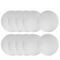 White Wraparound Cake Pastry Round Drum Board 1/4 Inch Thick, 12 Inch Diameter - Pack of 10