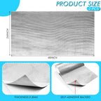 2 Pcs 24'' x 48'' Aluminized Heat Shield Thermal Barrier Adhesive Backed Blanket Wrap Fiberglass Insulation Reflective Material High Temp Protection for Exhaust Wood Fireplace Stove