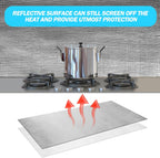 2 Pcs 24'' x 48'' Aluminized Heat Shield Thermal Barrier Adhesive Backed Blanket Wrap Fiberglass Insulation Reflective Material High Temp Protection for Exhaust Wood Fireplace Stove