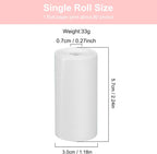 Thermal printing paper refill 5.7*3.0 CM for kids' instant cameras, width 5.7 cm, white, inkless (5 rolls) white