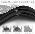 Dog Cat Food Mat,Rapid AbsorbentPet Feeding Mat, Bone Shaped Dog Placemat Water Bowl Mat with Rubber Backing,No Stains Dog Cat Food Mats Indoor, Pet Accessories Supplies 12"x18" Grey