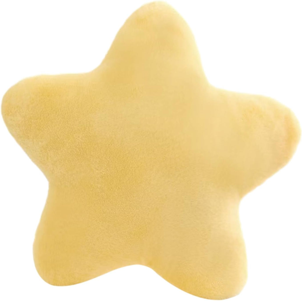 Cute Pillow Cushion Decorative Nursery Stuffed Throw Pillows Yellow Pink Sofa Pillow Cushion Star Plush Pillow Kids Boys Girls Adults Car Home Chair Floor Bed Gift Reading Nook TV