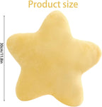 Cute Pillow Cushion Decorative Nursery Stuffed Throw Pillows Yellow Pink Sofa Pillow Cushion Star Plush Pillow Kids Boys Girls Adults Car Home Chair Floor Bed Gift Reading Nook TV