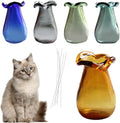 Tiny Vase for Cat Whisker, Cat Whisker Jar Holder, Miniature Flower Vase, Cat Whisker Storage Collection, Miniature Glass Vase Ornaments, Cat Memorial Gifts for Cat Lovers