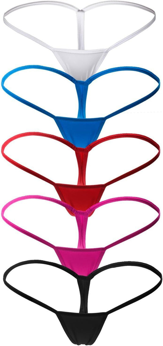 Women's Low Rise Micro Back G-string Thong Panty Underwear