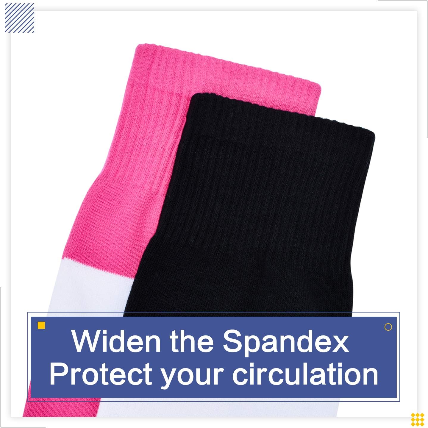 Extra Long Cotton Stripe Thigh High Socks Over the Knee High Socks