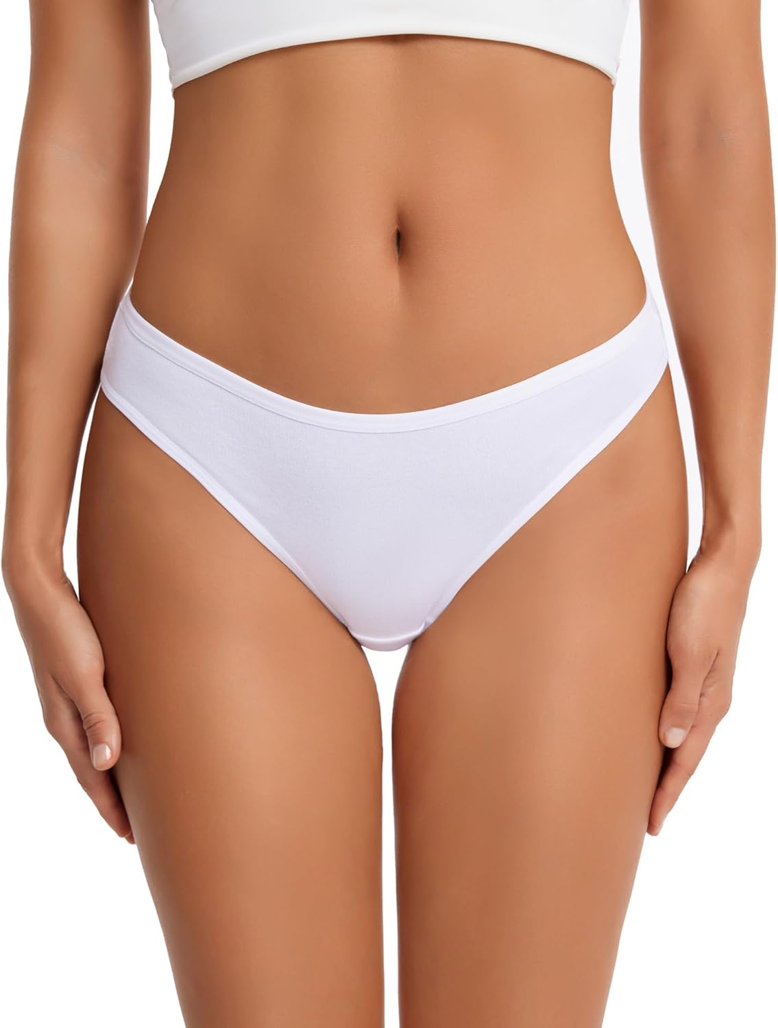 Women's Breathable Cotton Thong Panties Pack of 6