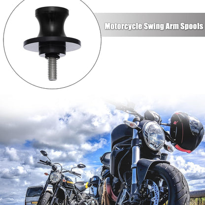 2 PCS Swing Arm Spool, 8/10mm Motorcycle CNC Rear Stand, Swing Arm Spool Sliders Stand Swing arm Bobbins Compatible for Ducati Triumph Honda Kawasaki BMW Suzuki (8MM)