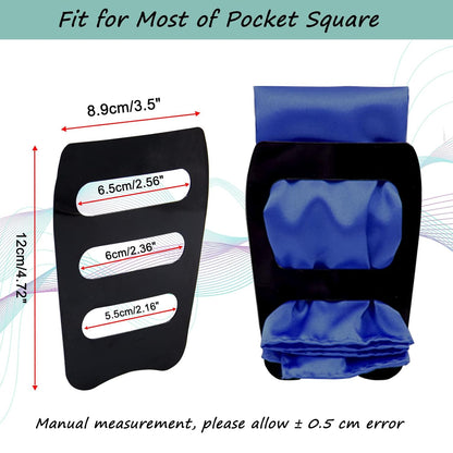 Pocket Squares Holder, Accessories for Men Square Scarf, Suits, Tuxedos,Vests and Dinner Jackets, 3 Pack, One Size