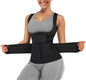 Women's Waist Trainer Vest Corset Belt with -Layer Compression, Steel Bones, U-Shape Design for Abdominal Support, Back Support, Posture Improvement, Hourglass Figure Sculpting