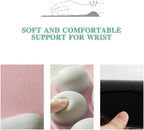 Cat Paw Mouse Pad, Cute 3D Soft Silicone Wrist Rest Support Cushion, Nonslip, Ergonomic Comfort Mouse Mat - for Office, Home Computer, Laptop,Pink