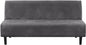 Real Velvet Futon Cover Armless Sofa Covers Bed Stretch Couch Slipcover Furniture Protector Thick Soft Fabric Form Fitted Stay in Place, Grey -