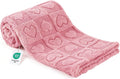 Pet Blanket for Dogs Cats, Ultra Soft Fuzzy Fleece 300GSM, Washable Small Dog Blanket, Premium Plush Puppy Bed Cover Couch, Calming Cat Crate Mat (Pink, 25x35) Pink 25x35"