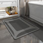 -Bath Rug-Quick Dry Absorbent Rubber Backed Thin Bathroom Rugs Fit Under Door-Bath Mats for Floor Mat in Front of Sink-Shower Rug 17"X27.5" Dark Grey 1'6" x 2'3" (Rectangular)