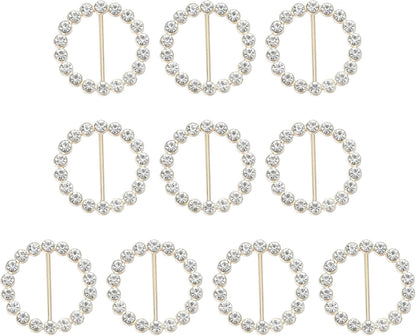 Silk Scarf Ring Clip Bling Rhinestone T-Shirt Clips Tie Waist Knotted Buckle Rings Metal Circle Buckles for Women Fashion Scarves Hat Decor Wrap Holders White -